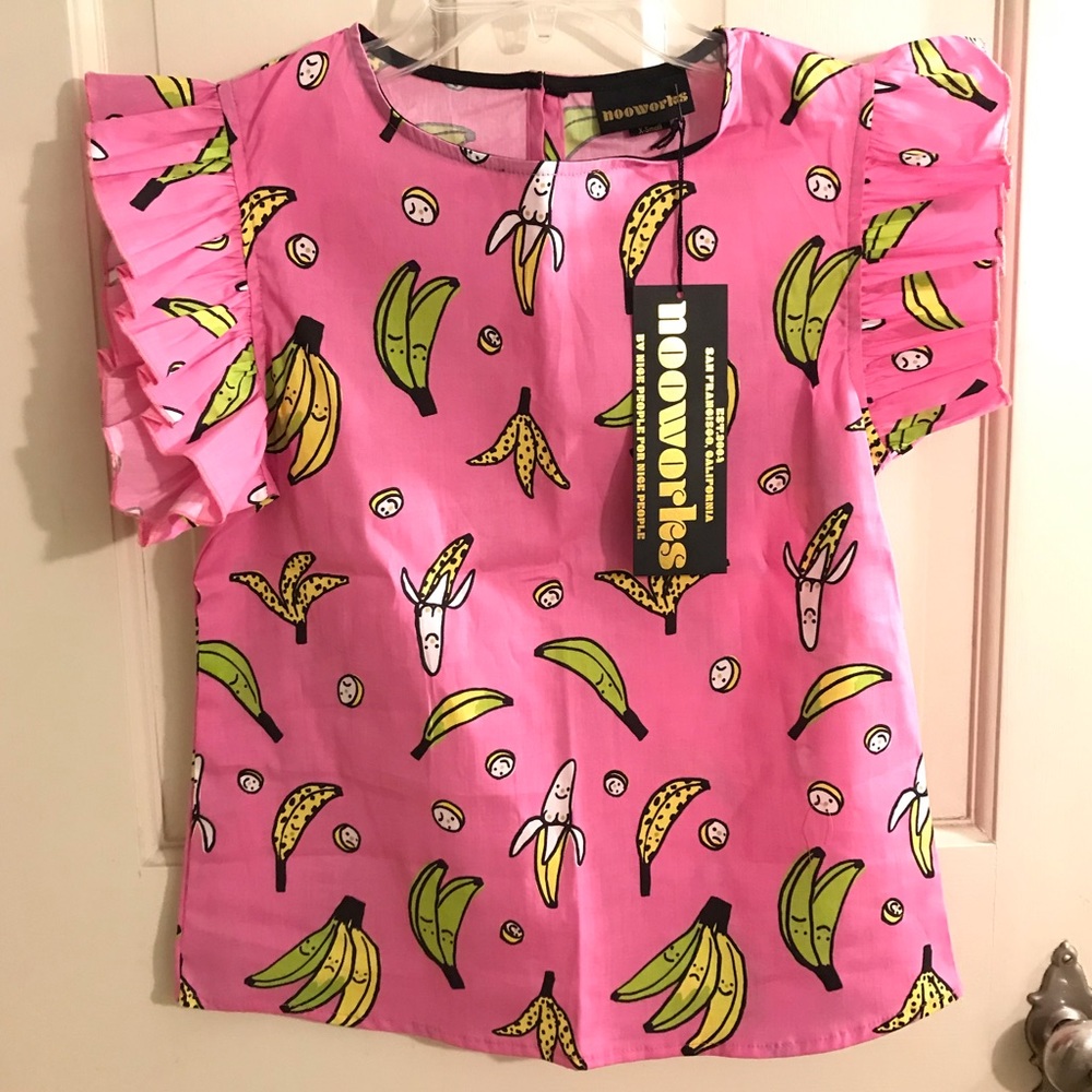 Nooworks Banana Ruffle Top